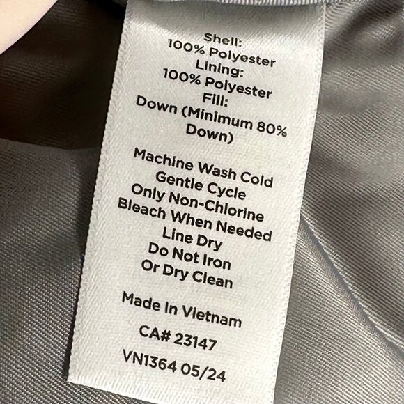 NWT Quilted Down Puffer Ombre Jacket  Size XL - Picture 11 of 12